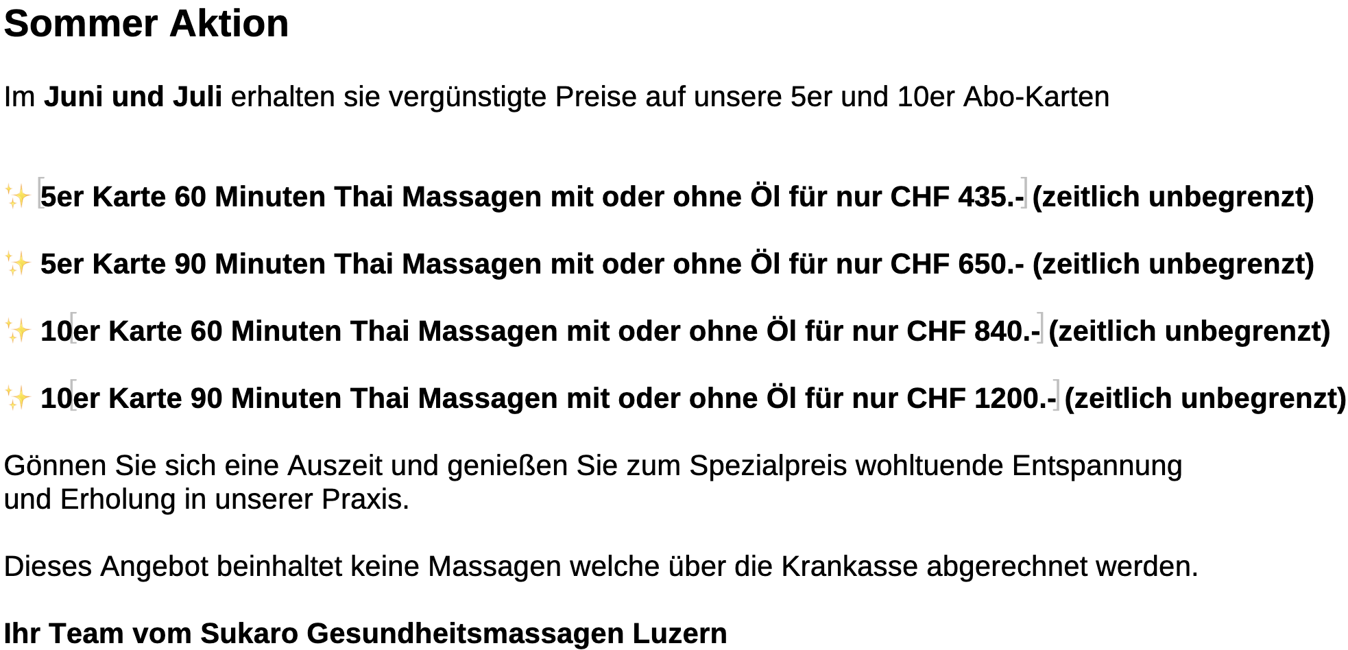 sommeraktion